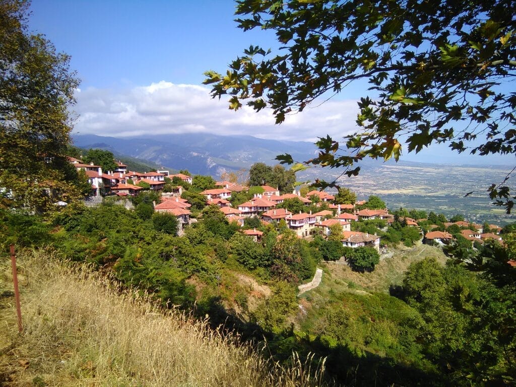 Circuit north greece A panoramic view of North Greece, showcasing lush mountains, clear beaches, and cultural landmarks, representing the untouched beauty of the region