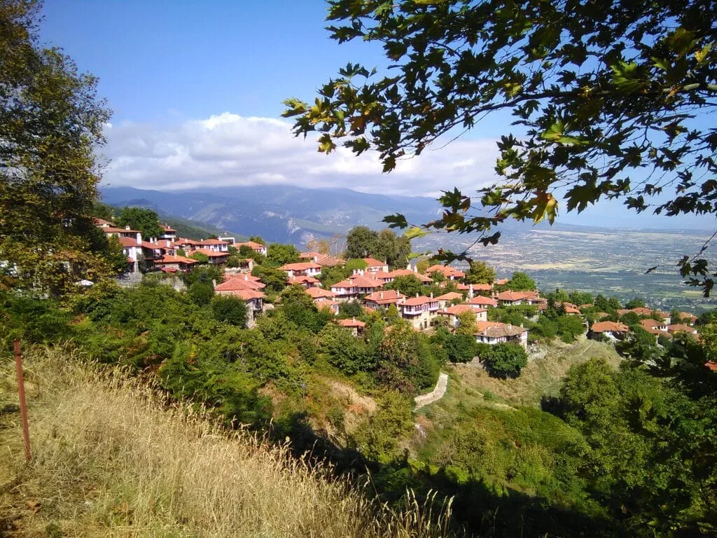 Circuit north greece A panoramic view of North Greece, showcasing lush mountains, clear beaches, and cultural landmarks, representing the untouched beauty of the region